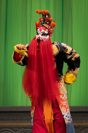 Peking Opera teenager Ding Hu on stage