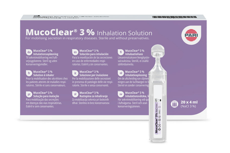 MucoClear 3% - Pack of 20 Product image – MucoClear 3% - Pack of 20