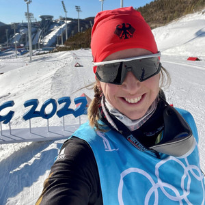 Biathletin Franziska Preuß bei den Olympischen Winterspielen 2022