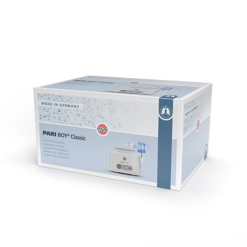 Produktabbildung – Die Abbildung zeigt das Inhaliergerät in seiner Handelsüblichen Verpackung.