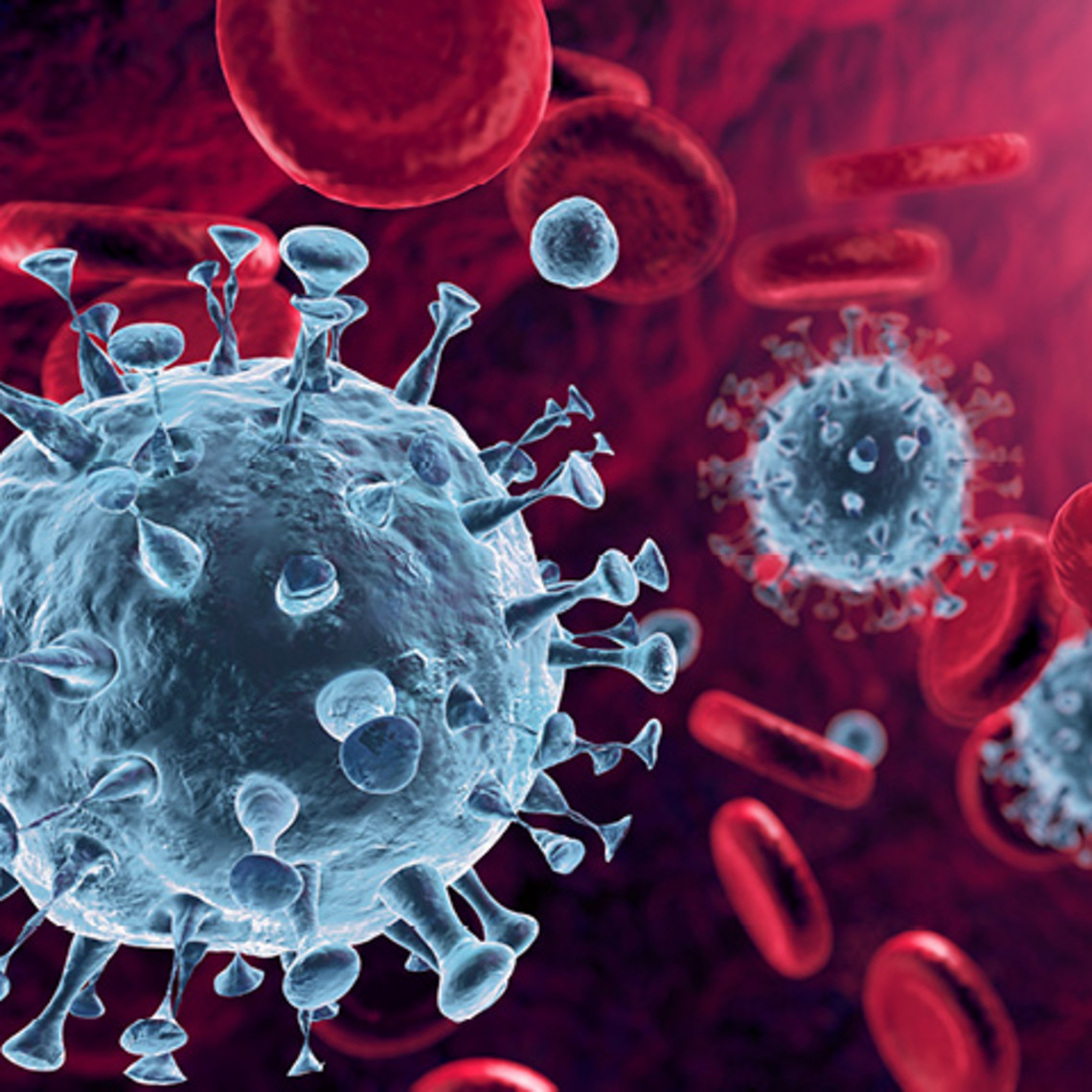 Coronavirus - Chronische Lungenerkrankung Covid19 Vsualisierung