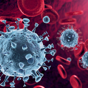 Coronavirus - Chronische Lungenerkrankung Covid19 Vsualisierung