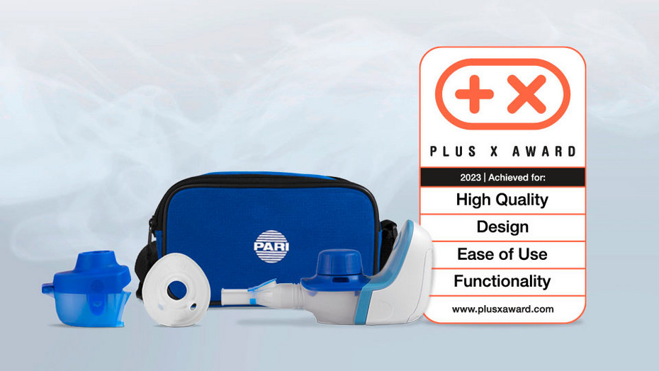 Press release – PARI receives the Plus X Award for its PARI BOY free mobile inhalation device