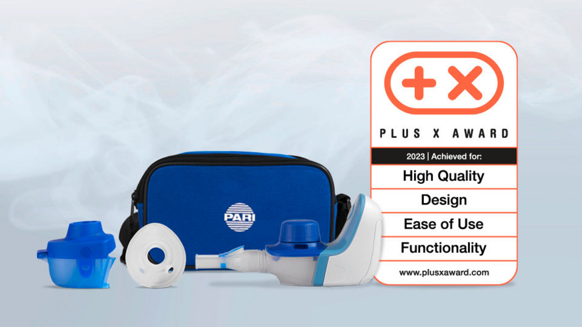 Press release – PARI receives the Plus X Award for its PARI BOY free mobile inhalation device