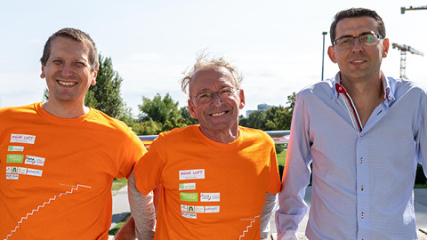 Eberhard Jordan und sein Team