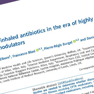 Teaser – Roleof inhaledantibioticsintheeraofhighlyeffective CFTRmodulators