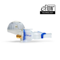 Produktabbildung – Die Abbildung zeigt das eFlow-rapid Vernebler Handset mit Mundstück.