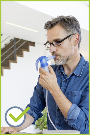 Verwenden Sie zur Inhalation am besten Salzlösungen mit einem modernen Inhalationsgerät von PARI, wie zum Beispiel den PARI BOY