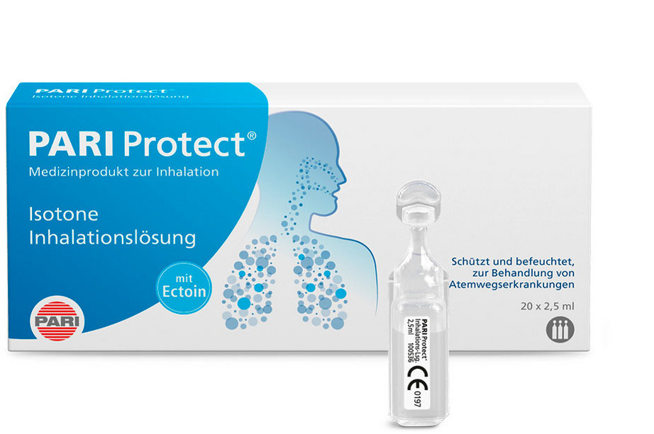 PARI Protect isotone Inhalationsloesung, 20 x 2,5 ml PARI Protect – Medizinprodukt zur Inhalation