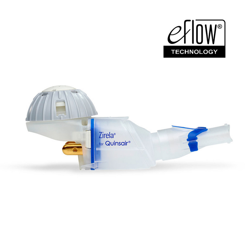 Produktabbildung – Die Abbildung zeigt das Zirela für Quinsair Vernbler Handset mit Mundstück.