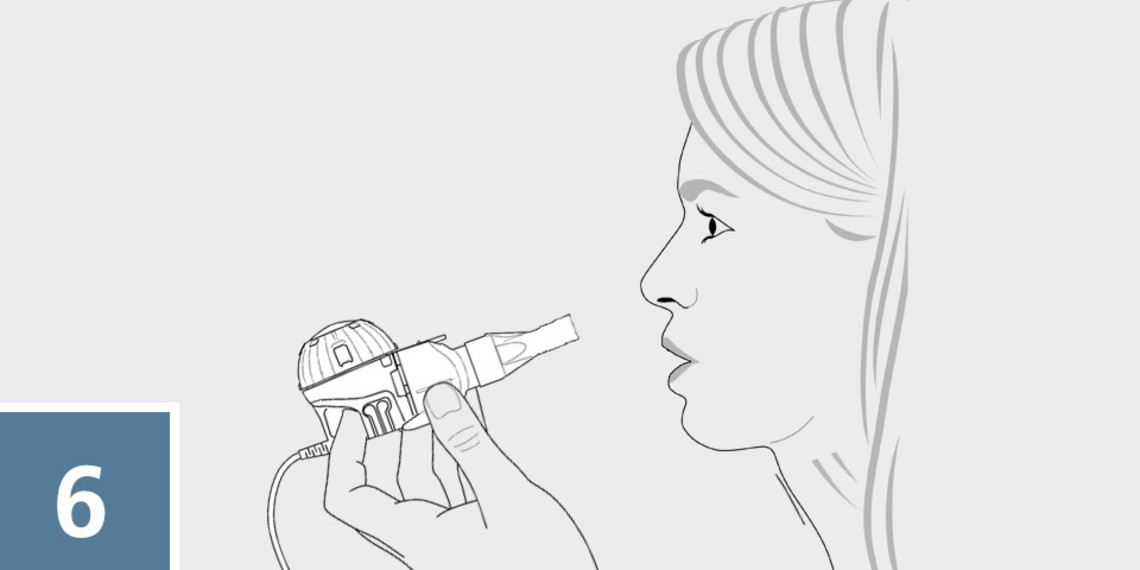 eFlow inhale correctly step 6