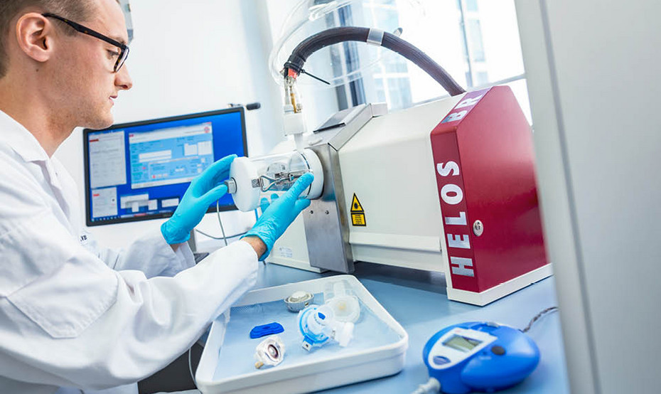 Figure 5: During the feasibility phase – laser diffraction measurements