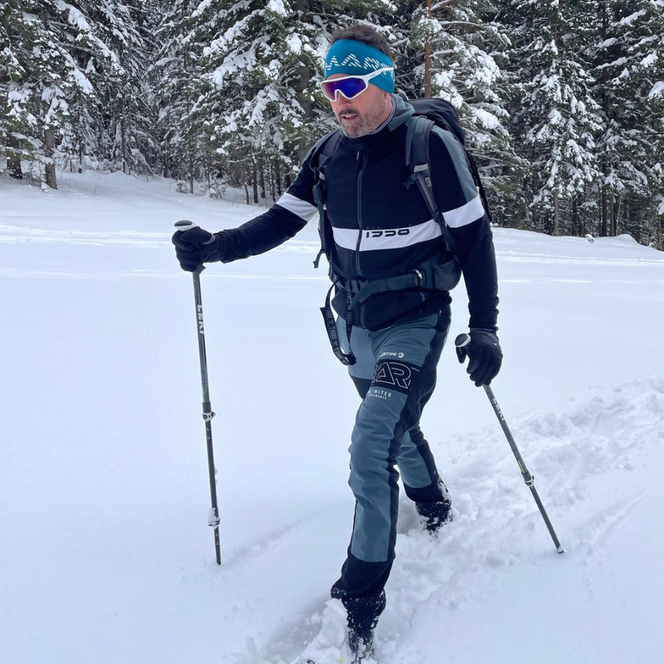 Bernhard Kaut beim Schneeschuhwandern