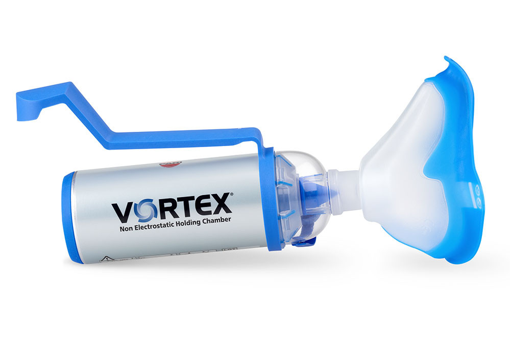  VORTEX mit Erwachsenenmaske und Einhandbedienhilfe