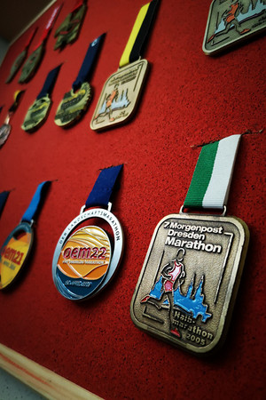 15 medals hang on René’s Wall of Fame, “and more will be added”