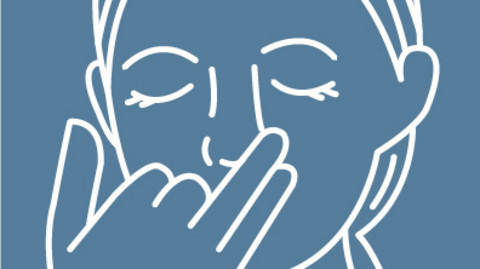 Grafische Darstellung der Atemtechnik Wechselatmung