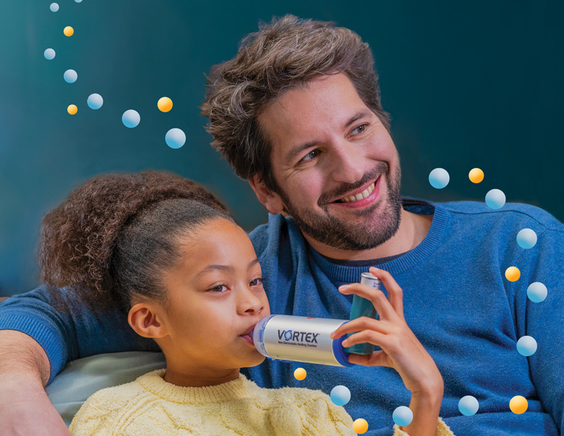 MDI treatment with VORTEX spacer