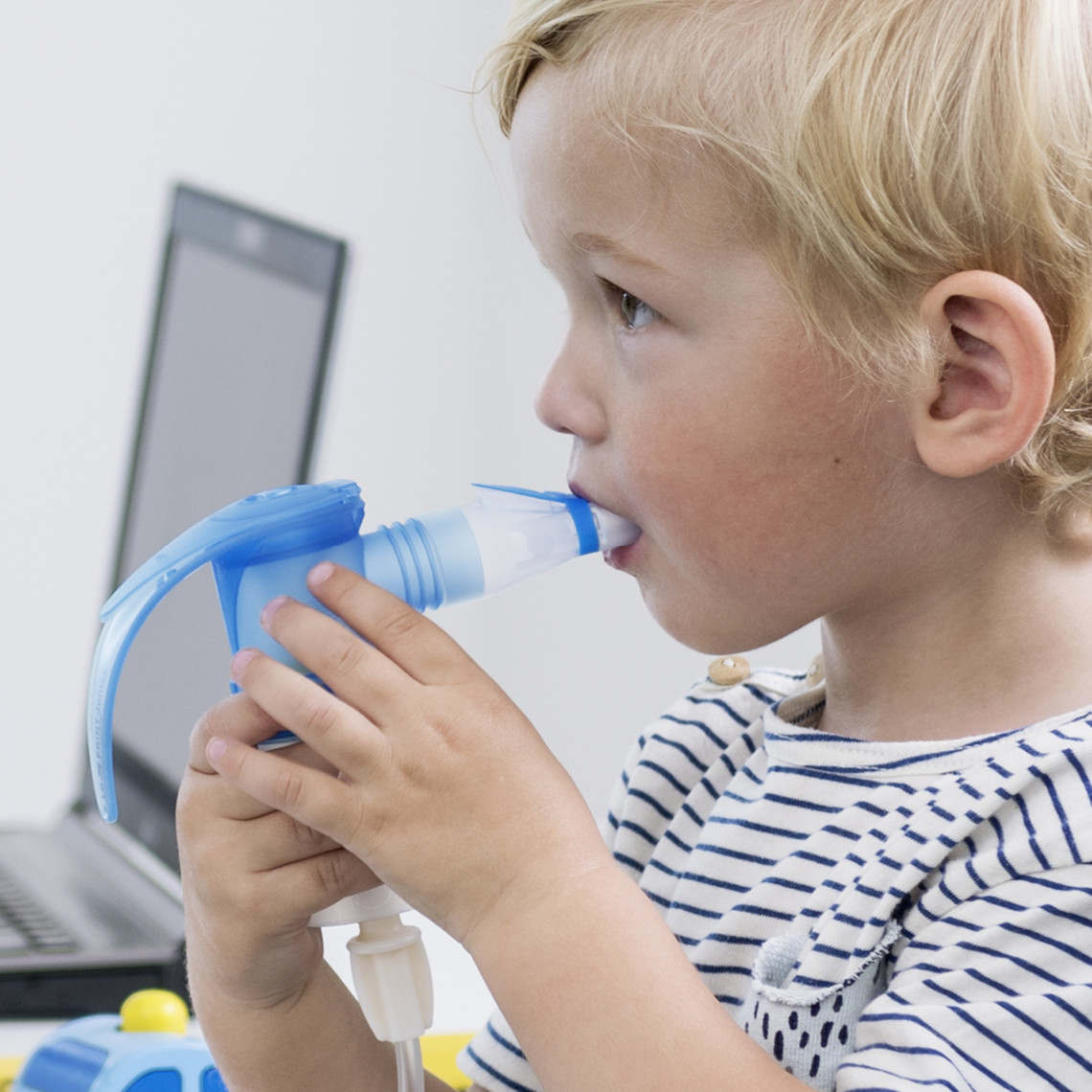 Inhalation with a nebulizer Inhalation with a nebulizer