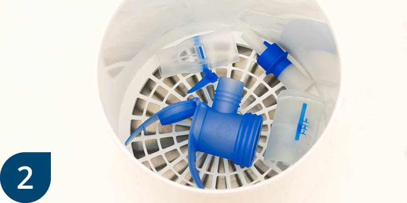 Disinfect your nebuliser once a day