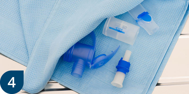 We recommend storing all of the parts in a dry, dust-free environment