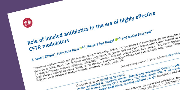 Teaser – Roleof inhaledantibioticsintheeraofhighlyeffective CFTRmodulators
