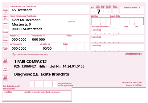 Beispielrezept zur Namentlichen Verordnung