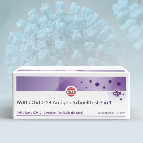 PARI COVID-19 Antigen Schnelltest 3in1 mit hoher Spezifität und Sensitivität