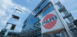 Die Abbildung zeigt das PARI Pharma Firmengebäude in Gräfelfing