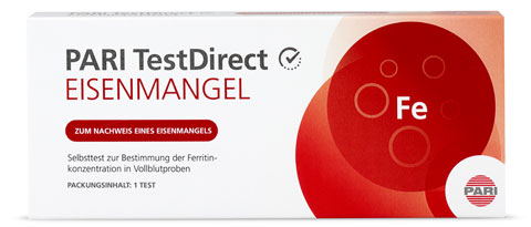 PARI TestDirect Eisenmangel Selbsttest