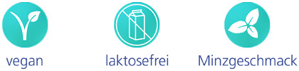 Vegan, laktosefrei, Minzgeschmack