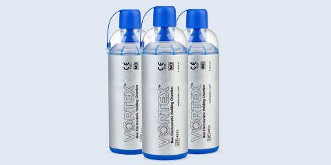 Produktabbildung – Inhalierhilfe VORTEX Klinikpackung 10er Pack