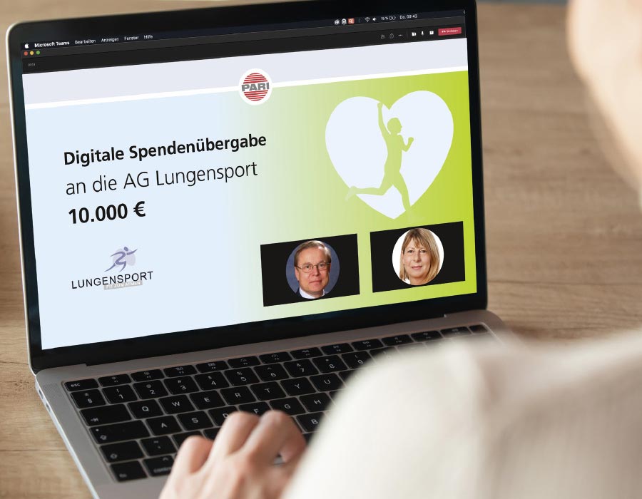 PARI Spende unterstützt den Lungensport