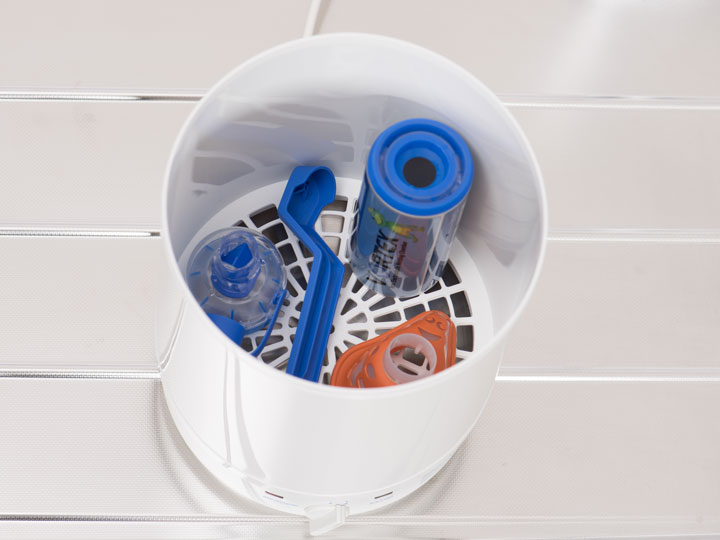 Die VORTEXT Inhalierhilfe im Vaporisator desinfizieren oder im Topf auskochen