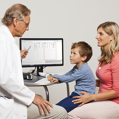 Measuring breath flow: the lung function test