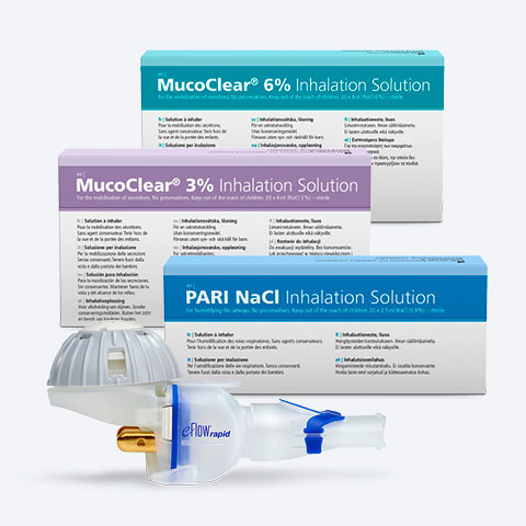 eFlow® in combination with PARI inhalation solutions