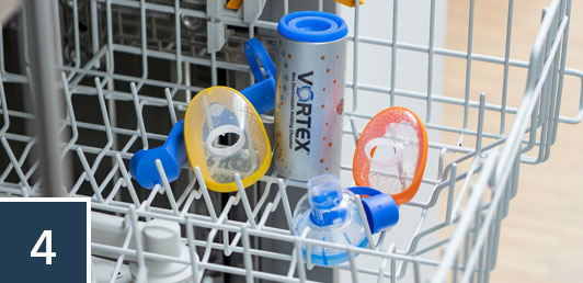 Alternatively, you can also clean your VORTEX in a dishwasher