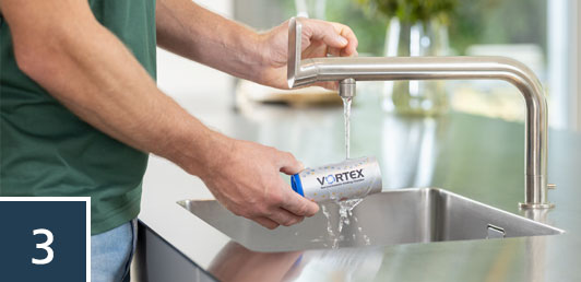 Rinse all of the parts with clean water