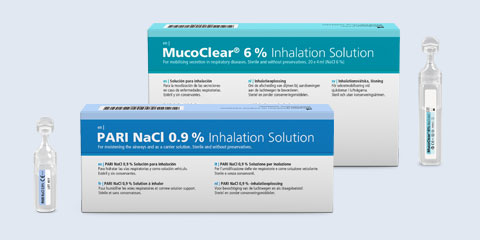 MucoClear and NaCl Product collage