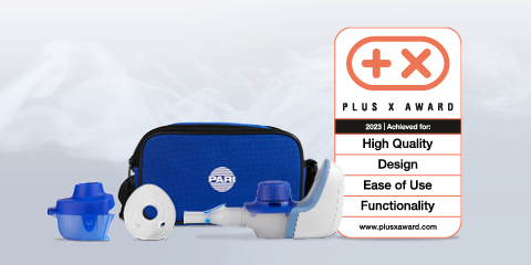 Press release – PARI receives the Plus X Award for its PARI BOY free mobile inhalation device