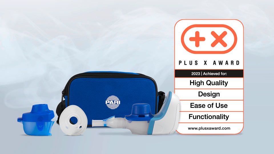 PARI receives the Plus X Award for its VELOX® mobile inhalation device