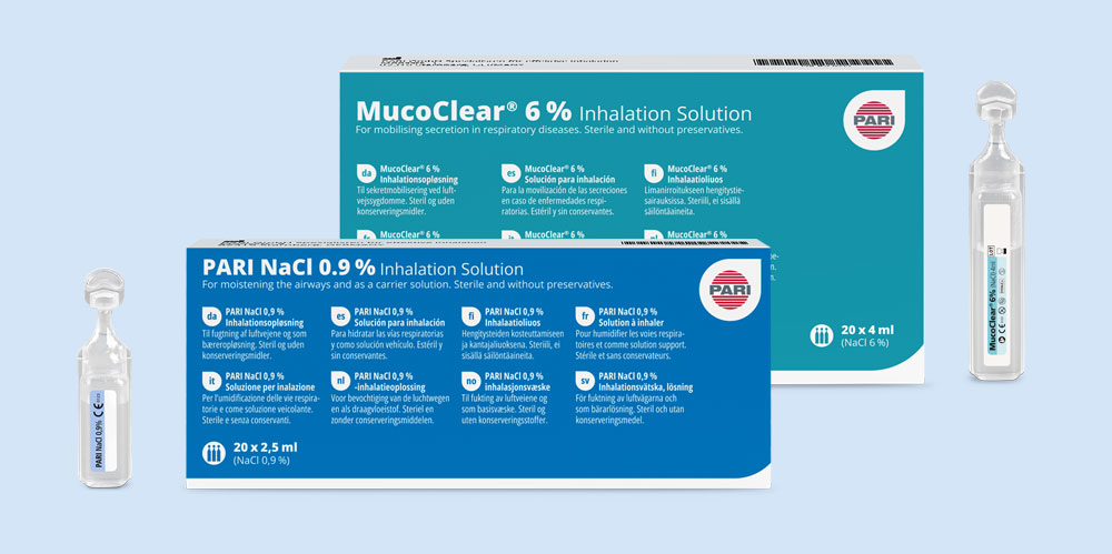 MucoClear and NaCl Product collage