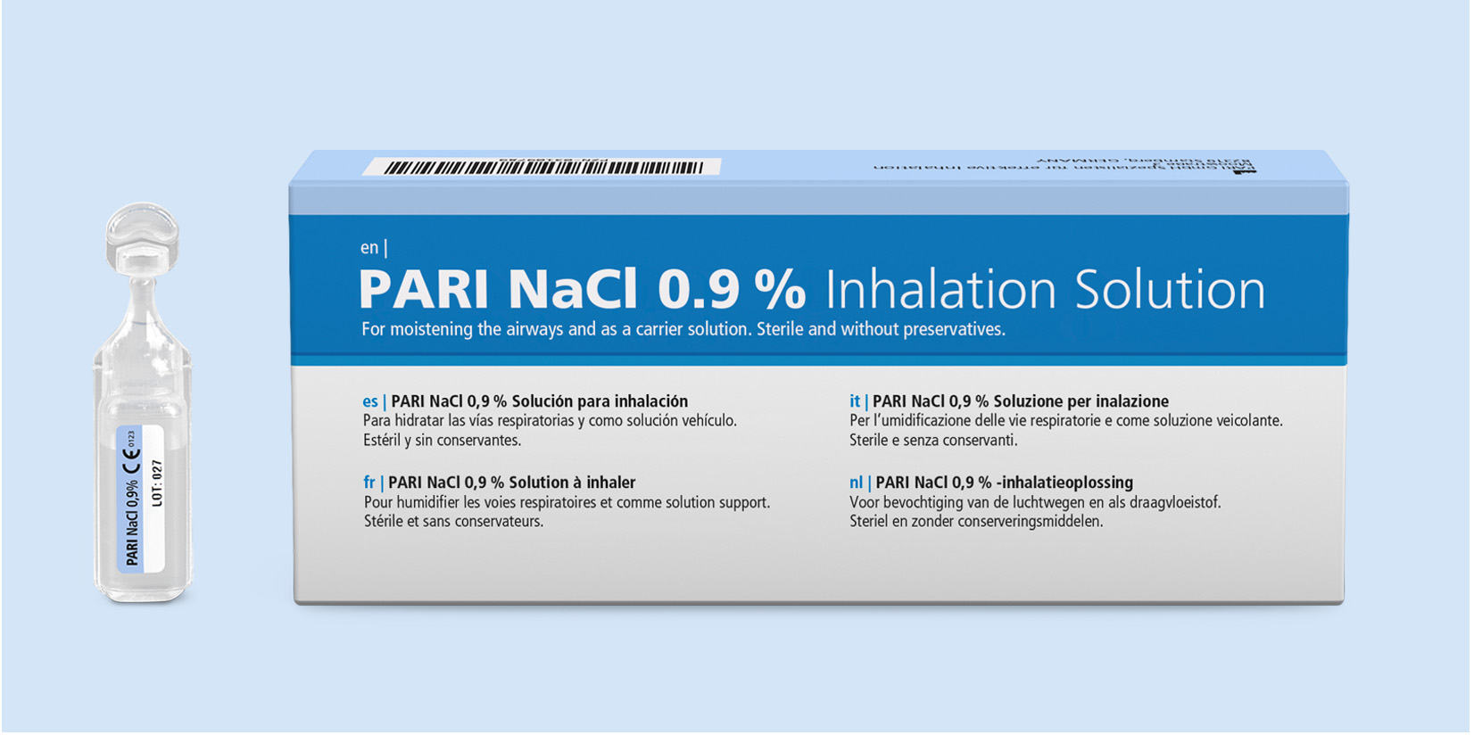 Packaging - PARI NaCl Inhalation Solution