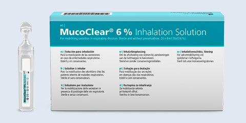 Packaging - MucoClear 6% Inhalation Solution