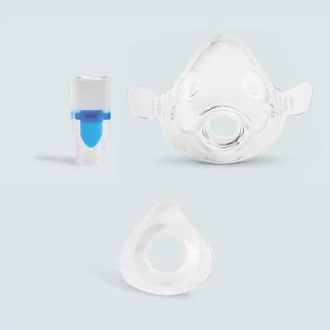 Nebulizer therapy with a mouthpiece or facemask
