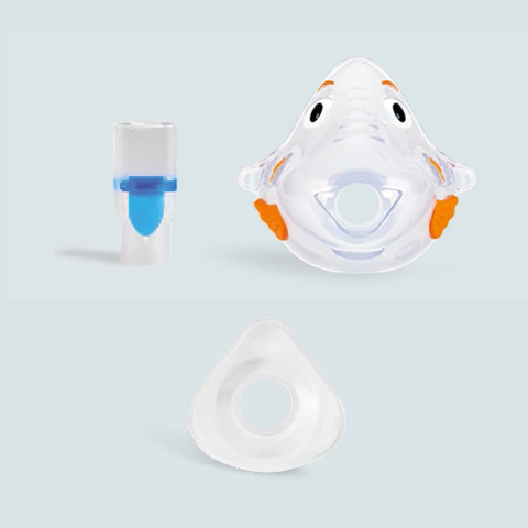 Nebulizer therapy with a mouthpiece or facemask